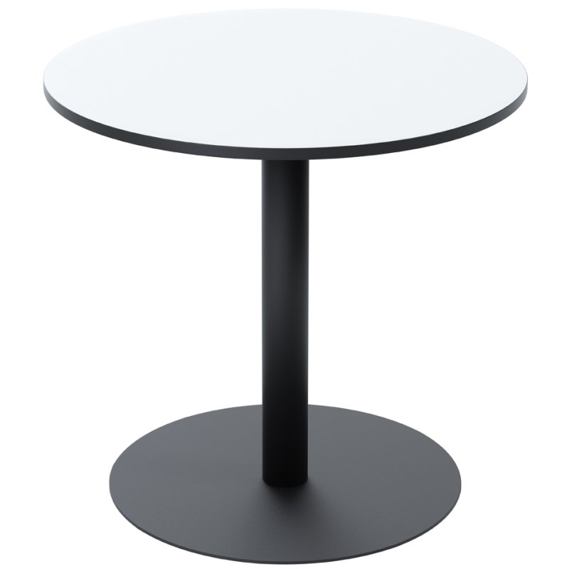 PAPERFLOW table de café Midi, ronde, diamètre 800 mm, blanc